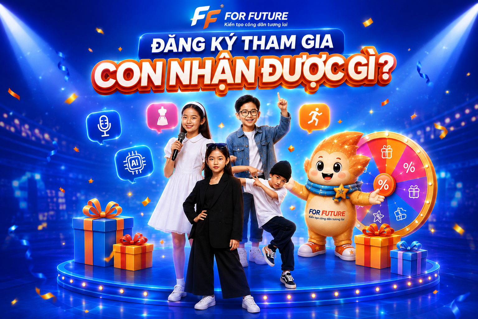 Đăng ký tham gia FOR FUTURE Opening Fest 2026 - con nhận được gì